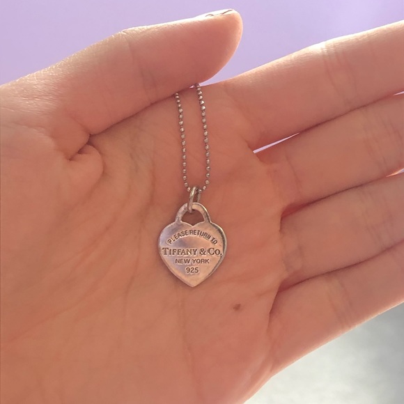 Tiffany & Co. Heart Tag Pendent and Necklace Chain - Picture 3 of 3